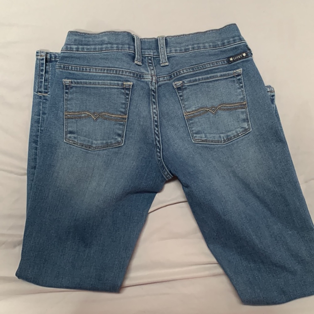 Medium Wash Lucky Brand Skinny Jeans - Picture 5 of 5